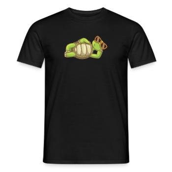 Sea Turtle Ocean Beach Bathing Turtle - Men's T-Shirt - black - Front - AI Model Male 178 light (178cm)