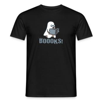 Livre Nerd Boooks Bibliothécaire Lecture - T-shirt homme - noir - Devant - AI Model Male 178 light (178cm)