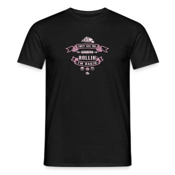 Baker Rollin Pâtisserie Pâtisserie - T-shirt homme - noir - Devant - AI Model Male 178 light (178cm)