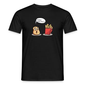 Tractor Is That You Bro Farmer Farming - Men's T-Shirt - black - Front - AI Model Male 178 light (178cm)