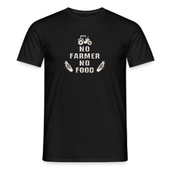 Traktor Kein Landwirt Kein Lebensmittel Landwirt Landwirtschaft - Männer T-Shirt - Schwarz - Vorne - AI Model Male 178 light (178cm)