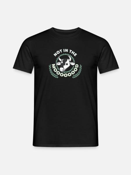 Nie w Moooooood Farmer Farming - Mænd T-shirt - sort