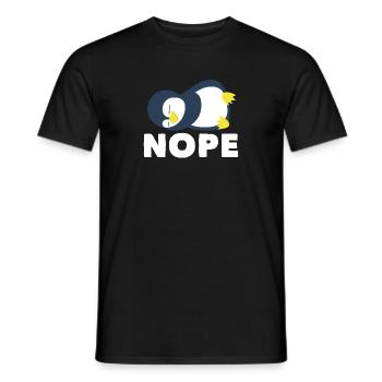 Nö Winter Arktischer Seevogel Pinguin - Männer T-Shirt - Schwarz - Vorne - AI Model Male 178 light (178cm)