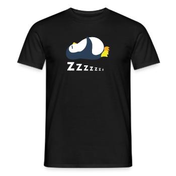 Zzzzzzz Winter Arktischer Seevogel Pinguin - Männer T-Shirt - Schwarz - Vorne - AI Model Male 178 light (178cm)