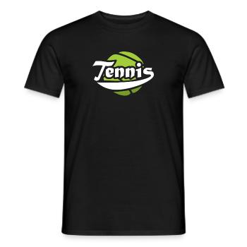Sport Racket Smash Racquet Tennis - Men's T-Shirt - black - Front - AI Model Male 178 light (178cm)