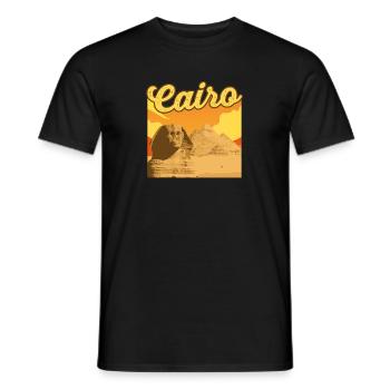Hieroglyphen Kairo Ägyptische Mythologie - Männer T-Shirt - Schwarz - Vorne - AI Model Male 178 light (178cm)