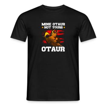 Mine-otaur n’est pas le tien Mythologie d’Otaur - T-shirt homme - noir - Devant - AI Model Male 178 light (178cm)