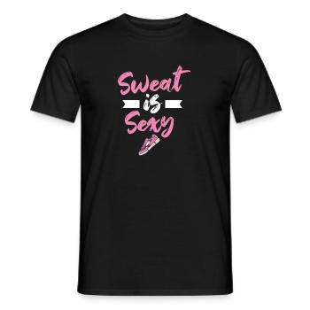 Sprinter Sweat est un jogging sexy - T-shirt homme - noir - Devant - AI Model Male 178 light (178cm)