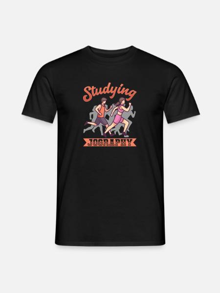 Sprinting Studying Jography Running - Men's T-Shirt - black