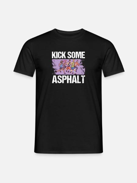 Jogging Kick Un peu de course sur asphalte - T-shirt homme - noir
