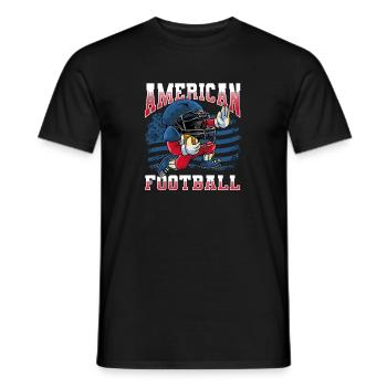 Fußballer Quarterback American Football - Männer T-Shirt - Schwarz - Vorne - AI Model Male 178 light (178cm)