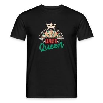 Dartist Dart Queen Bullseye Arrow Dart - T-shirt homme - noir - Devant - AI Model Male 178 light (178cm)