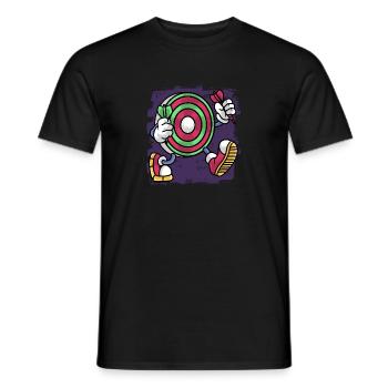 Dartist Darted Dartboard Holding Dart - T-shirt homme - noir - Devant - AI Model Male 178 light (178cm)