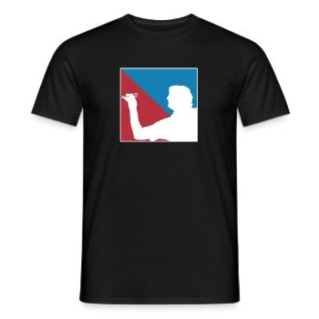 Darting Darted Unicorn Spieler Dart - Männer T-Shirt - Schwarz - Vorne - AI Model Male 178 light (178cm)