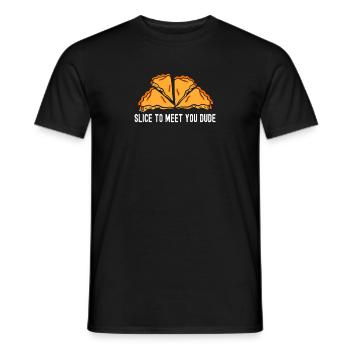 Tranche Pour Rencontrer Votre Mec, Pâtissier, Pâtisserie - T-shirt homme - noir - Devant - AI Model Male 178 light (178cm)