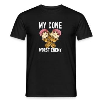 My Cone Worst Enemy Sundae Frosty Cream - Männer T-Shirt - Schwarz - Vorne - AI Model Male 178 light (178cm)
