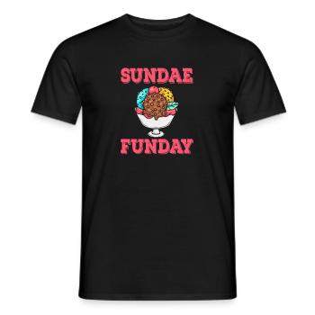 Gelato Sherbet Funday Crème Sundae - T-shirt homme - noir - Devant - AI Model Male 178 light (178cm)