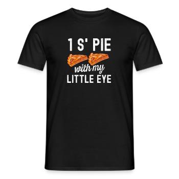 1 S’Pie avec Little Eye Baker Baking - T-shirt homme - noir - Devant - AI Model Male 178 light (178cm)