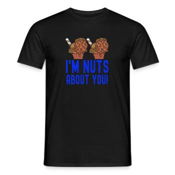 I'm Nuts About You Eisbecher Gelato Creme - Männer T-Shirt - Schwarz - Vorne - AI Model Male 178 light (178cm)