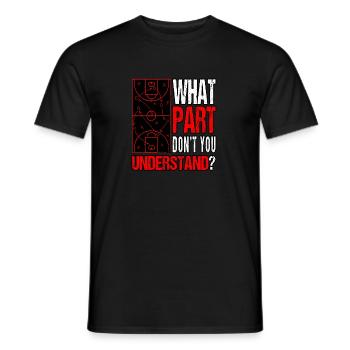 Spiel Sport Baller Strategie Basketball - Männer T-Shirt - Schwarz - Vorne - AI Model Male 178 light (178cm)