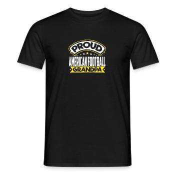 Sports Papy Football américain Papi - T-shirt homme - noir - Devant - AI Model Male 178 light (178cm)