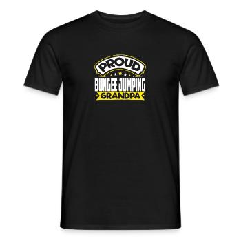 Sport Opa Bungee Jumping Opa - Männer T-Shirt - Schwarz - Vorne - AI Model Male 178 light (178cm)