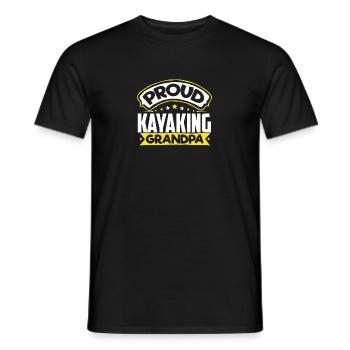 Sports Papy Kayak Papi - T-shirt homme - noir - Devant - AI Model Male 178 light (178cm)