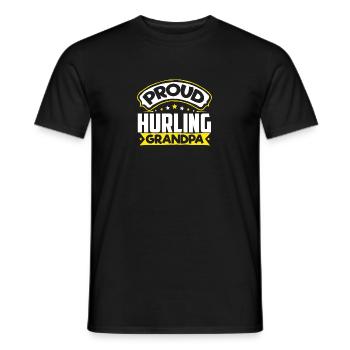 Sports Papy Hurling Papi - T-shirt homme - noir - Devant - AI Model Male 178 light (178cm)
