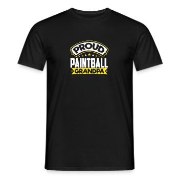 Sports Papy Paintball Papi - T-shirt homme - noir - Devant - AI Model Male 178 light (178cm)