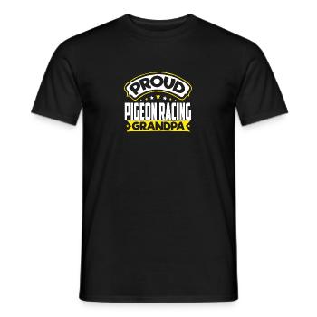Sport Opa Taubenrennen Opa - Männer T-Shirt - Schwarz - Vorne - AI Model Male 178 light (178cm)