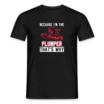 Clé que vous ne comprendriez pas plombier - T-shirt homme - noir - Devant - AI Model Male 178 light (178cm)