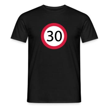 30 - T-shirt homme - noir - Devant - AI Model Male 178 light (178cm)