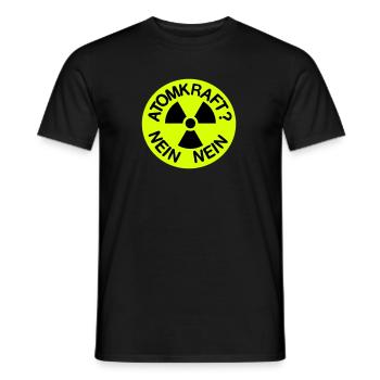 L'énergie nucléaire Non Non Merci - T-shirt homme - noir - Devant - AI Model Male 178 light (178cm)
