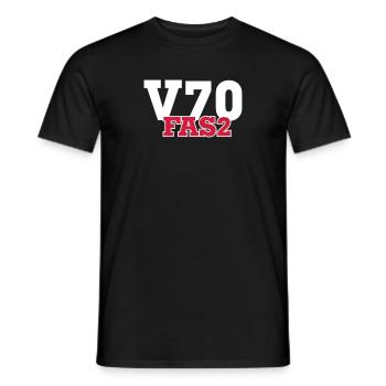 V70FAS2 - T-shirt homme - noir - Devant - AI Model Male 178 light (178cm)