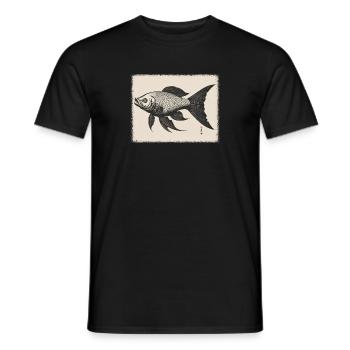 Goldfish - Men's T-Shirt - black - Front - AI Model Male 178 light (178cm)