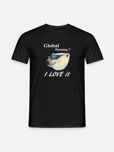 Global opvarmning Isbjørn Is global opvarmning - Mænd T-shirt - sort