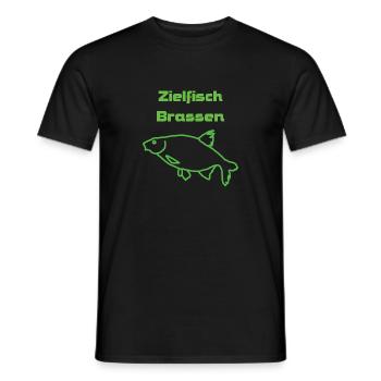 Zielfisch Brassen - Männer T-Shirt - Schwarz - Vorne - AI Model Male 178 light (178cm)