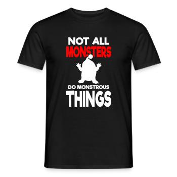 Monster Familie Kleiner Bruder - Männer T-Shirt - Schwarz - Vorne - AI Model Male 178 light (178cm)