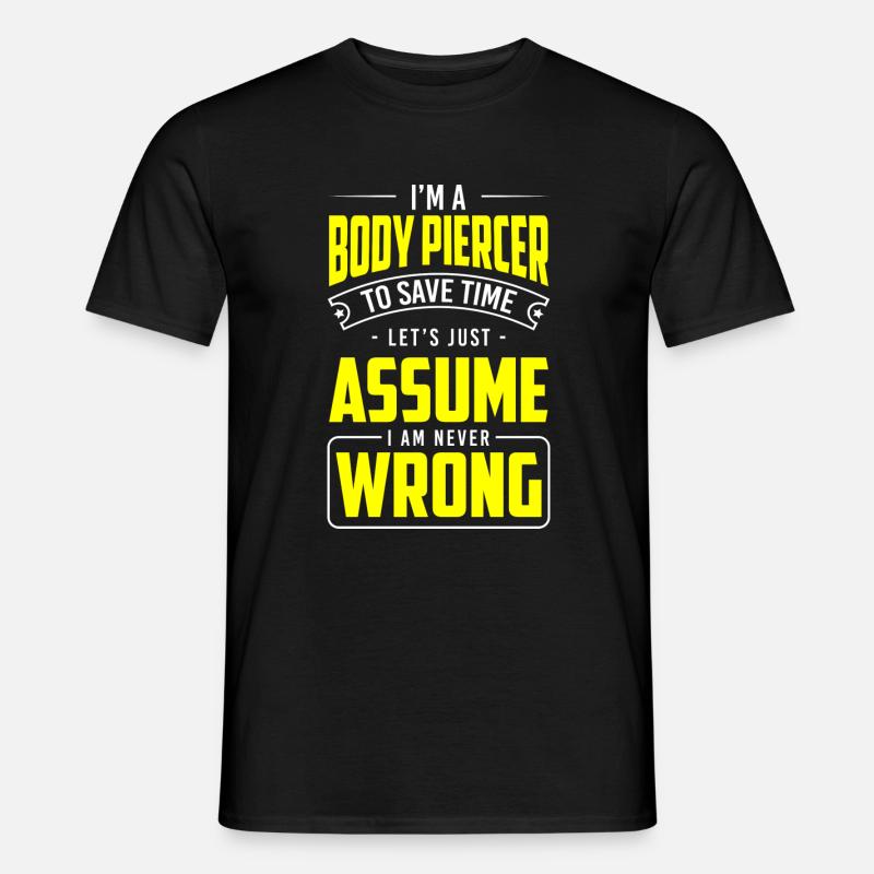 Piercing Tattoo Ring - Männer T-Shirt - Schwarz
