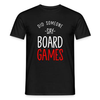 Jeu de société Jeu de société Jeu de société - T-shirt homme - noir - Devant - AI Model Male 178 light (178cm)
