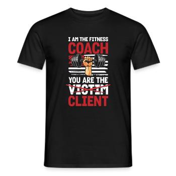 Fitness Bodybuilding Bodybuilder - Men's T-Shirt - black - Front - AI Model Male 178 light (178cm)