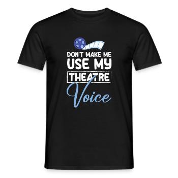 Actor Mask Nerd - Men's T-Shirt - black - Front - AI Model Male 178 light (178cm)