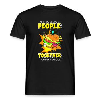 Comic Comics Fangirl - Men's T-Shirt - black - Front - AI Model Male 178 light (178cm)