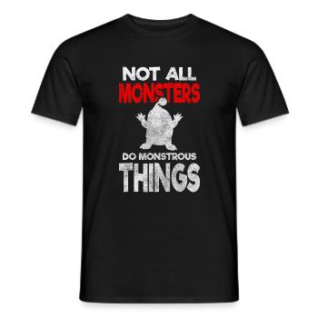 Horror Creature Family - Men's T-Shirt - black - Front - AI Model Male 178 light (178cm)