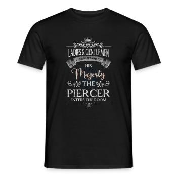 Piercer Kunst Beruf Stecker - Männer T-Shirt - Schwarz - Vorne - AI Model Male 178 light (178cm)