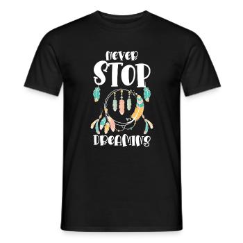 Dream Dreamer Spiritual Dreaming - Men's T-Shirt - black - Front - AI Model Male 178 light (178cm)