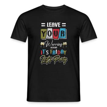 Celebration Birthday Beer Celebration - Men's T-Shirt - black - Front - AI Model Male 178 light (178cm)
