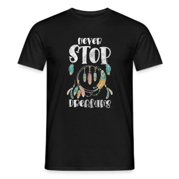 Dream Catcher Wish Happiness Love - Men's T-Shirt - black - Front - AI Model Male 178 light (178cm)