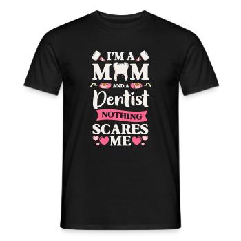 Arzt Bohrer Zahnspange - Männer T-Shirt - Schwarz - Vorne - AI Model Male 178 light (178cm)