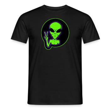 Außerirdischer - Männer T-Shirt - Schwarz - Vorne - AI Model Male 178 light (178cm)